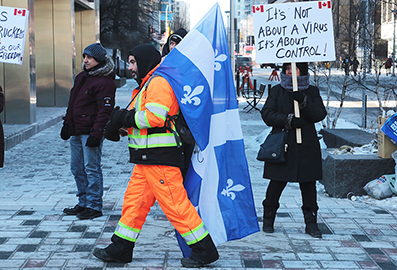 Ottawa Truck Protest : February 2022 : Personal Photo Projects : Photos : Richard Moore : Photographer